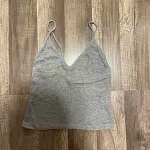 One size grey cami tank top